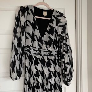 H&M chiffon long dress with empire waist